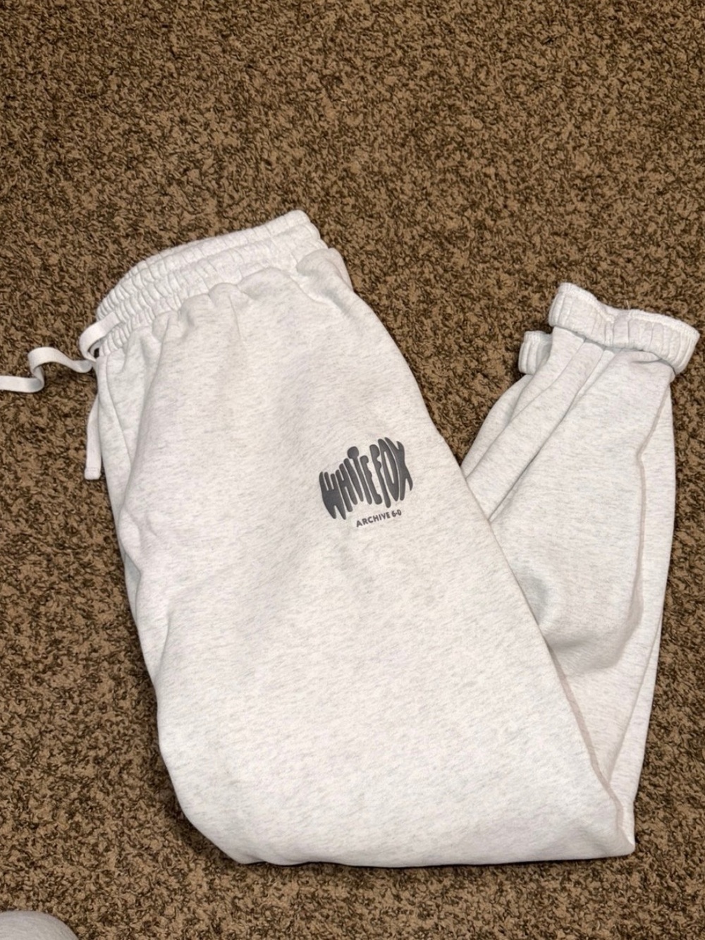 White Fox Grey Joggers